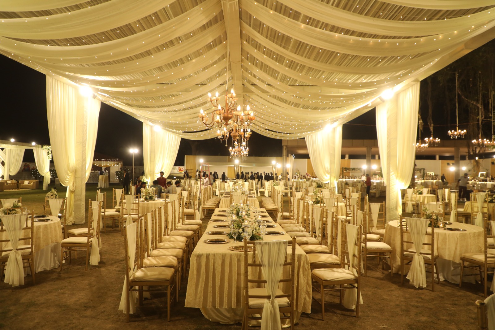 high-end wedding catering and decor setup in Delhi by Mehar Caterers & Decor